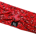 Load image into Gallery viewer, Tie Knot Headband - Red Paisley
