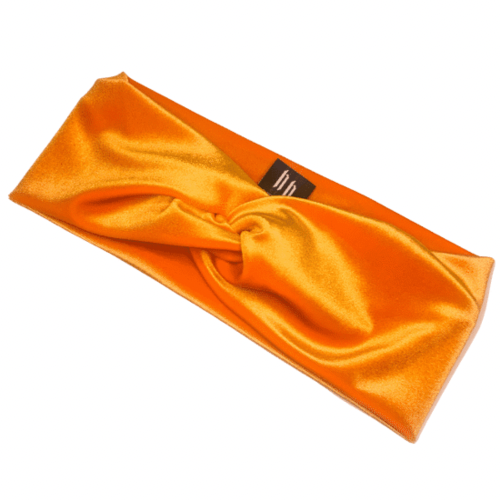 Velvet Twist Headband - Orange