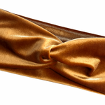 Load image into Gallery viewer, Velvet Twist Headband - Gold
