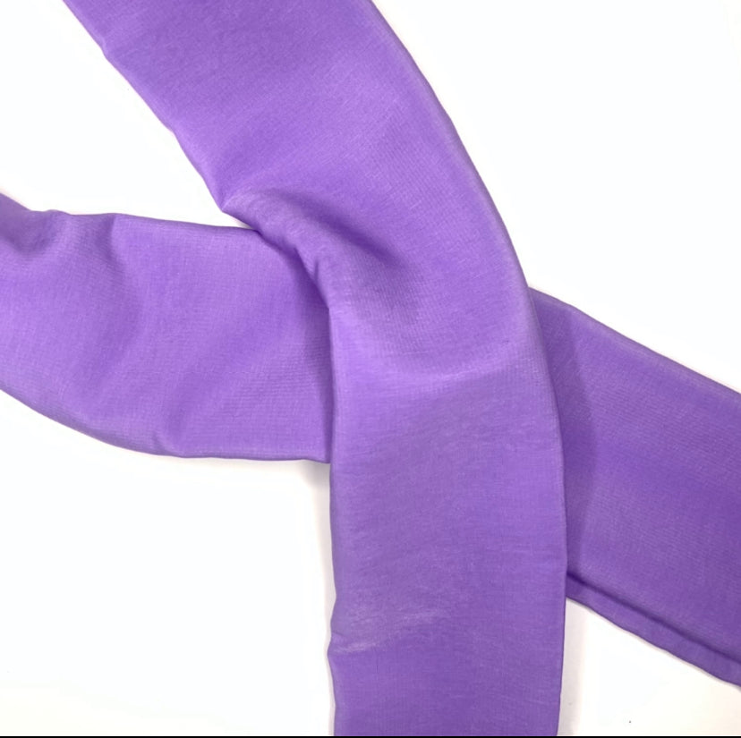 Elastic Tie Headband - Bright Lavender