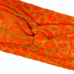 Load image into Gallery viewer, Velvet Twist Headband - Flamin Hot Cheetah
