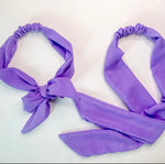 Load image into Gallery viewer, Elastic Tie Headband - Bright Lavender
